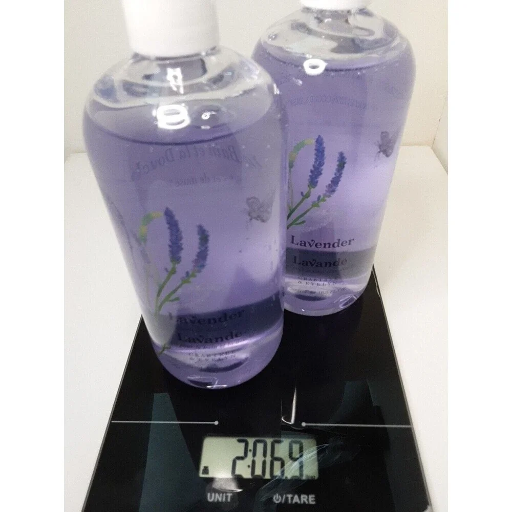 Crabtree & Evelyn TWO NEW Lavender Bath Wash Shower Gel 16.9oz. X2